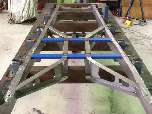 Construction method for chassis rail replacement sections to raise suspension mounting points 75mm